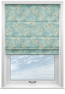 Finch Toile, Delft - Roman Blind